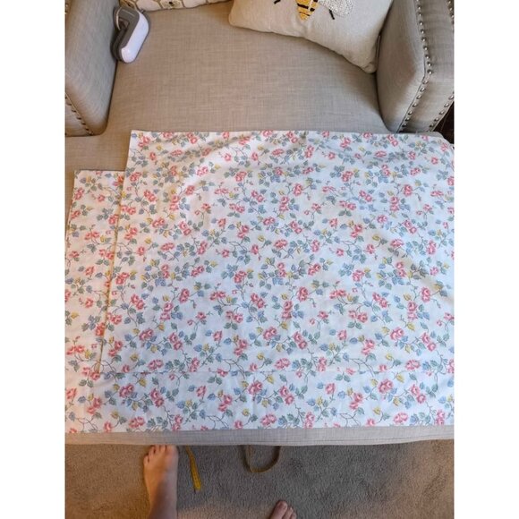 Vintage percale pillow case set standard - Picture 1 of 5